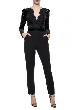 Lace-trimmed jumpsuit, zdjęcie 2 Lace-trimmed jumpsuit od Self Portrait